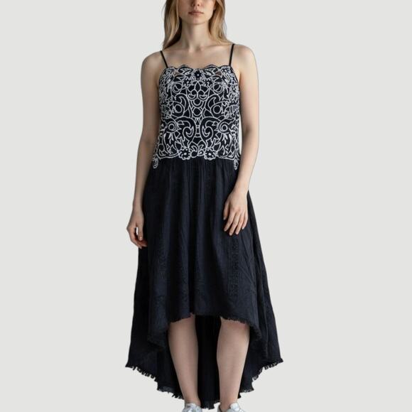 Free People Embroidered Goth Dress - Picture 1 of 5